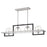 Quoizel Kane 4 Light Linear Chandelier, Earth Black