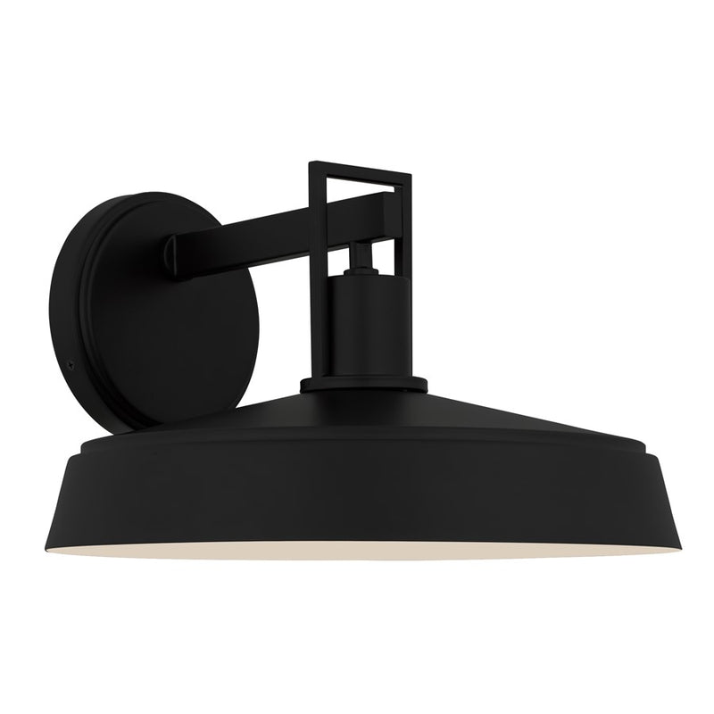 Quoizel Karson 1-Lt 14" Outdoor Wall Lantern, Matte Black - KAR8414MBK
