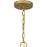Quoizel Kelleher 5 Light Chandelier, Weathered Brass/Clear
