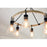 Quoizel Kingsbridge 6 Light Chandelier, Earth Black/Clear Seeded - KGB5029EK
