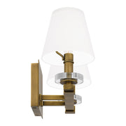 Quoizel Kelsey Glen 2 Light Bath Vanity, Weathered Brass/Etched