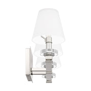 Quoizel Kelsey Glen 3 Light Bath Vanity, Polished Nickel/Etched