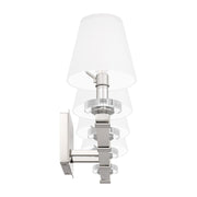 Quoizel Kelsey Glen 4 Light Bath Vanity, Polished Nickel/Etched