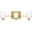 Quoizel Kolt 3Lt Bath Light, Gold/Clear /Sandblasted Interior - KLT8603BRGLED