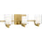 Quoizel Kolt 3Lt Bath Light, Gold/Clear /Sandblasted Interior