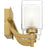 Quoizel Kolt 3Lt Bath Light, Gold/Clear /Sandblasted Interior
