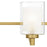 Quoizel Kolt 3Lt Bath Light, Gold/Clear /Sandblasted Interior
