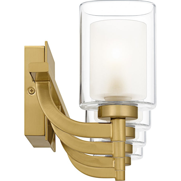 Quoizel Kolt 4Lt Bath Light, Gold/Clear /Sandblasted Interior