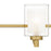 Quoizel Kolt 4Lt Bath Light, Gold/Clear /Sandblasted Interior