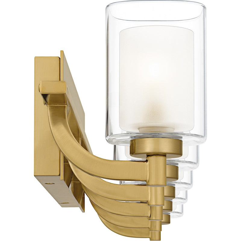 Quoizel Kolt 5Lt Bath Light, Gold/Clear /Sandblasted Interior