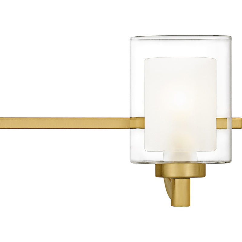 Quoizel Kolt 5Lt Bath Light, Gold/Clear /Sandblasted Interior