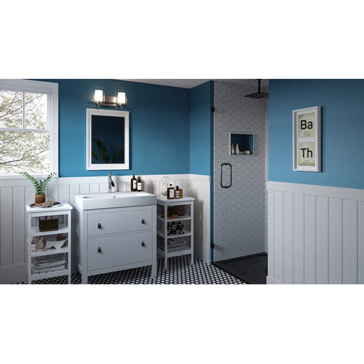Quoizel Kolt 2 Light Bath Light, Clear/Sandblasted Interior