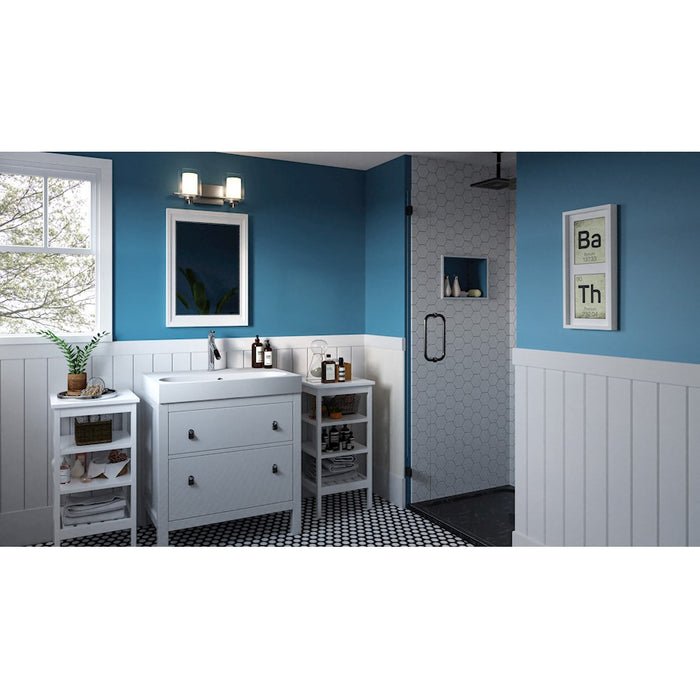 Quoizel Kolt 2 Light Bath Light, Clear/Sandblasted Interior