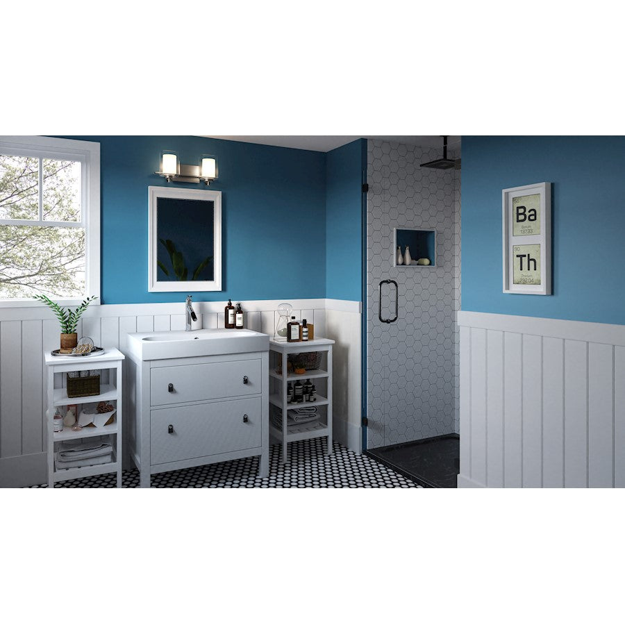 Quoizel Kolt 2 Light Bath Light, Clear/Sandblasted Interior