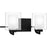 Quoizel Kolt 2 Light Bath Light, Clear/Sandblasted Interior