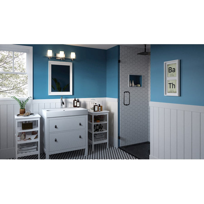 Quoizel Kolt 3 Light Bath Light, Clear/Sandblasted Interior
