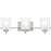 Quoizel Kolt 3 Light Bath Light, Clear/Sandblasted Interior