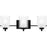 Quoizel Kolt 3 Light Bath Light, Clear/Sandblasted Interior