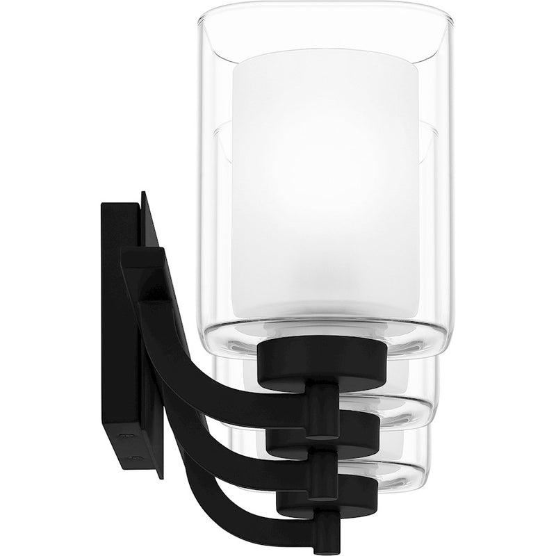 Quoizel Kolt 3 Light Bath Light, Clear/Sandblasted Interior