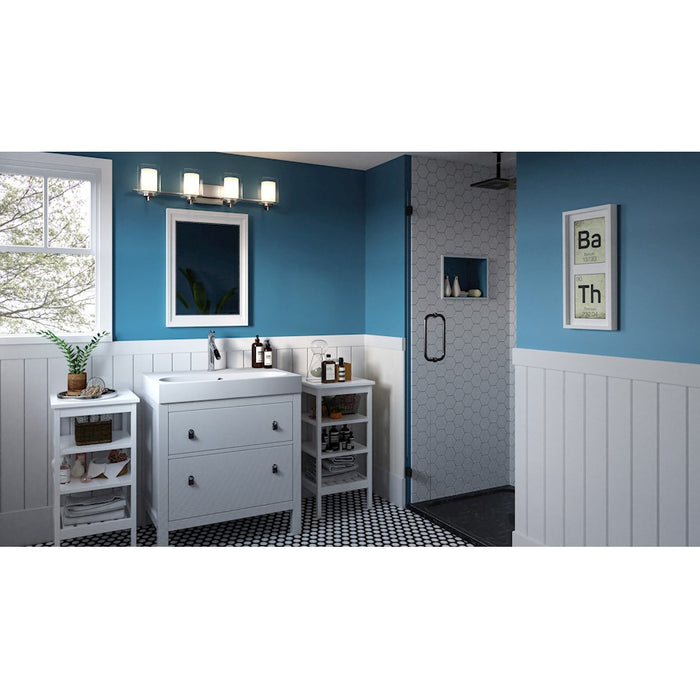 Quoizel Kolt 4 Light Bath Light, Clear/Sandblasted Interior