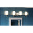 Quoizel Kolt 4 Light Bath Light, Clear/Sandblasted Interior