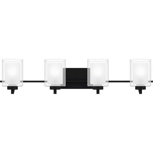 Quoizel Kolt 4 Light Bath Light, Clear/Sandblasted Interior