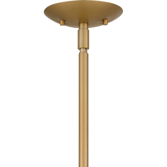 Quoizel Kimberly 5 Light Chandelier, Brass/Egg Shell Fabric