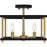 Quoizel Kynwyd 3 Light Semi-Flush Mount, Matte Black