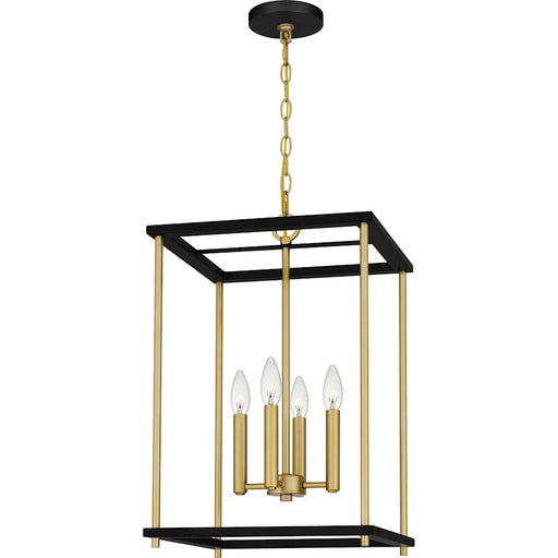 Quoizel Kynwyd 4 Light Pendant, Matte Black