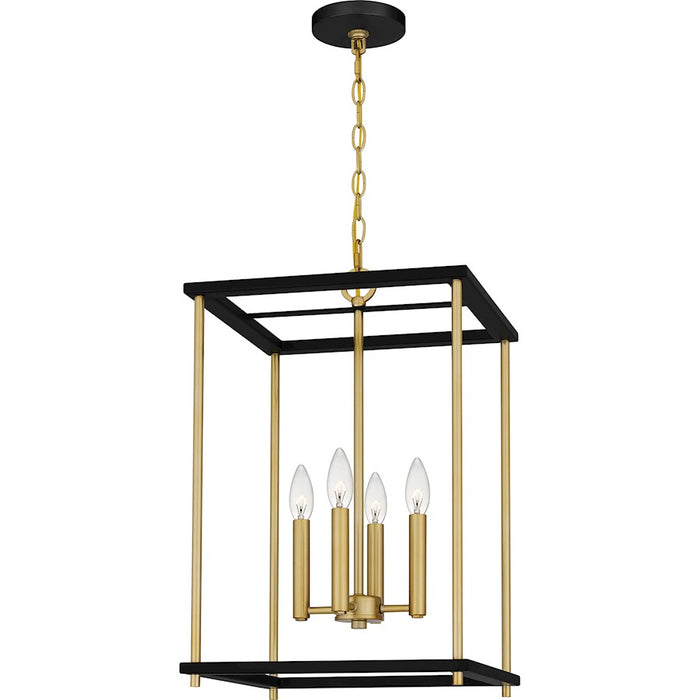 Quoizel Kynwyd 4 Light Pendant, Matte Black