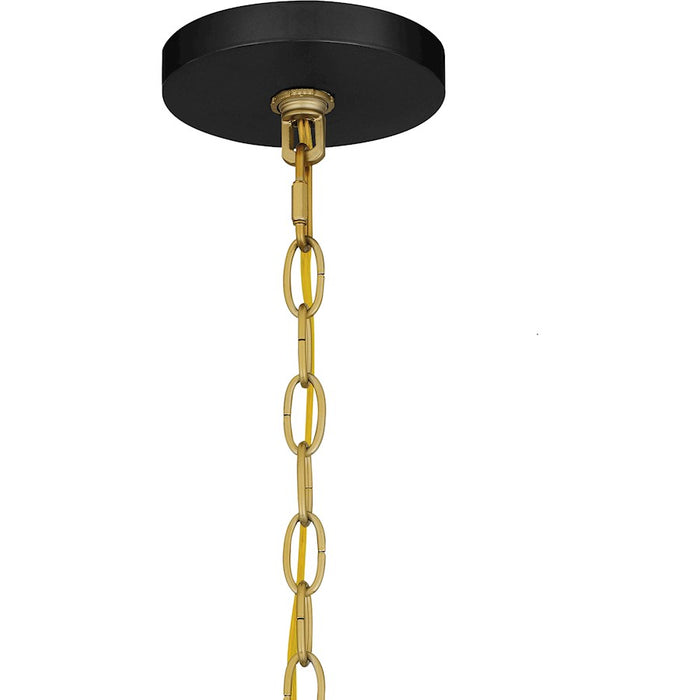 Quoizel Kynwyd 4 Light Pendant, Matte Black