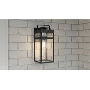 Quoizel Keaton 1 Light 16" Outdoor Wall Mount, Mottled Black