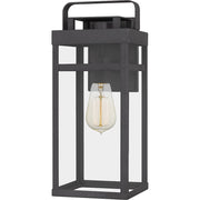 Quoizel Keaton 1 Light 16" Outdoor Wall Mount, Mottled Black