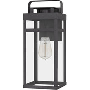 Quoizel Keaton 1 Light 16" Outdoor Wall Mount, Mottled Black