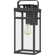 Quoizel Keaton 1 Light 18" Outdoor Wall Mount, Mottled Black
