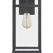 Quoizel Keaton 1 Light 18" Outdoor Wall Mount, Mottled Black