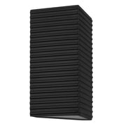 Quoizel Kyler 10in LED Outdoor Wall Lantern | Contemporary Earth Black Steel | Front Door & Porch Entry | 6.5 x 4.25 x 10.25 in | Model KYLE8405EK