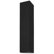 Quoizel Kyler 24in LED Outdoor Wall Lantern | Modern Earth Black Steel | Front Door & Garage | 4.25 x 6.5 x 23.75 in | Model KYLE8407EK