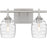 Quoizel Lucy 2 Light Bath Light, Brushed Nickel/Clear Optic Glass - LCY8615BN