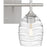 Quoizel Lucy 2 Light Bath Light, Brushed Nickel/Clear Optic Glass