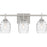 Quoizel Lucy 3 Light Bath Light, Brushed Nickel/Clear Optic Glass - LCY8622BN