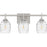 Quoizel Lucy 3 Light Bath Light, Brushed Nickel/Clear Optic Glass