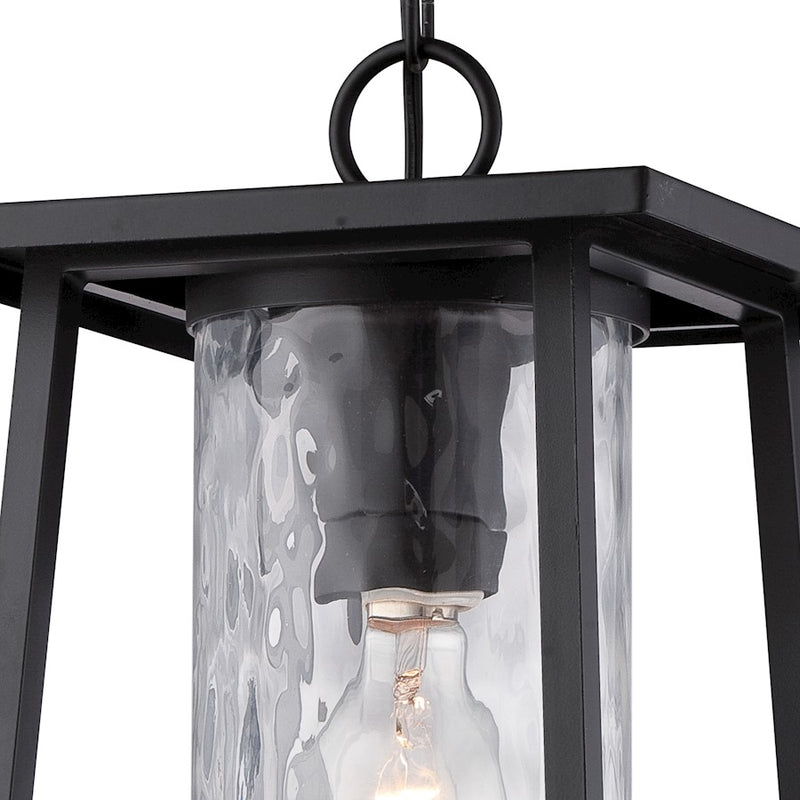 Quoizel Lodge Outdoor Hanging Lantern in Mystic Black