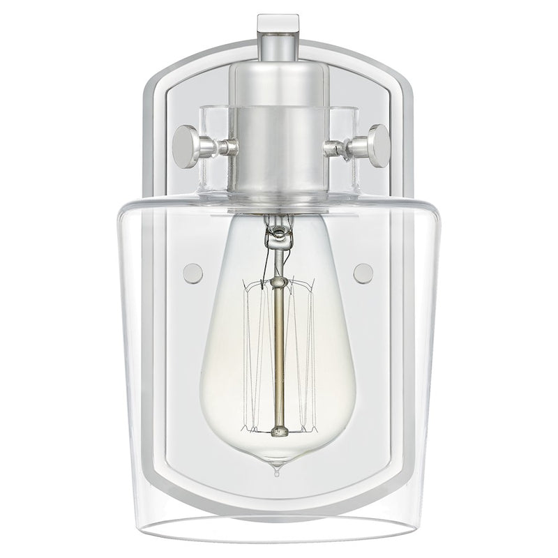 Quoizel Ledger 1 Light Wall Sconce, Polished Nickel