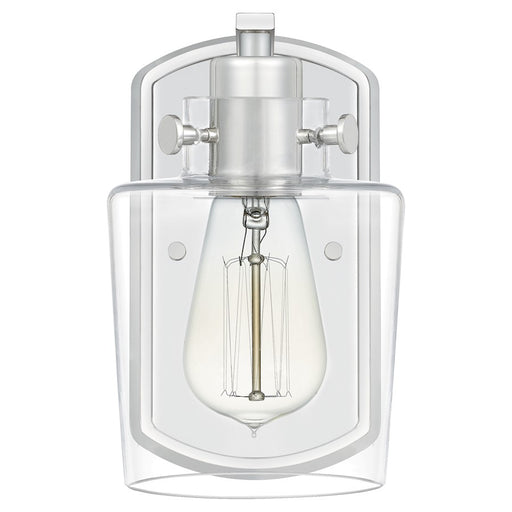 Quoizel Ledger 1 Light Wall Sconce, Polished Nickel