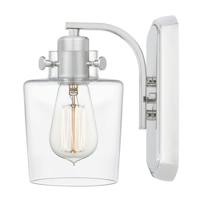 Quoizel Ledger 1 Light Wall Sconce, Polished Nickel