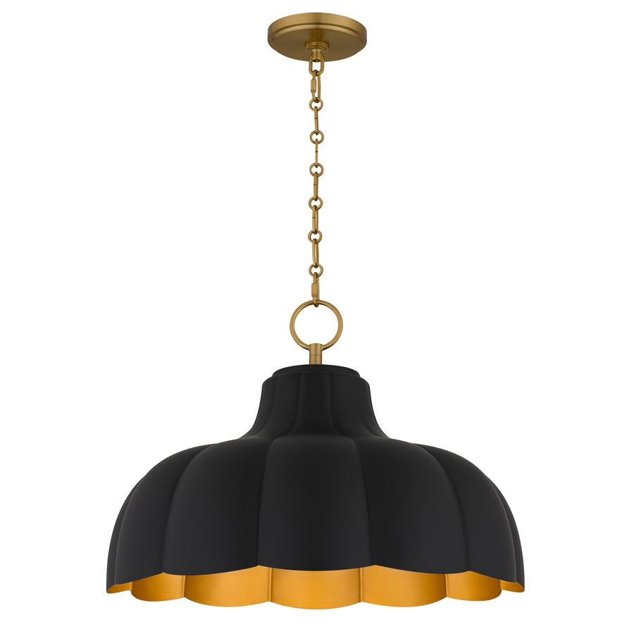 Quoizel Leanne 4-Lt Matte Black Pendant, Matte Black - LEA2820MBK
