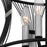 Quoizel Leiland 4 Light Semi-Flush Mount, Matte Black