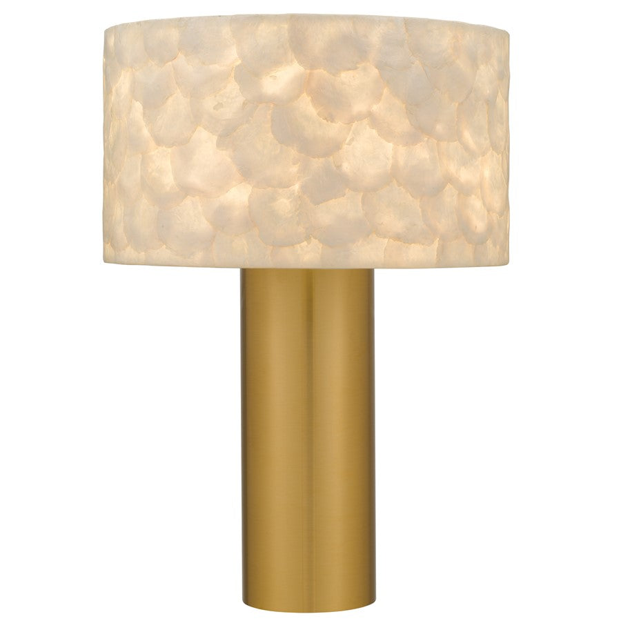 Quoizel Leland 1-Lt Brushed Gold Table Lamp, Brushed Gold - LEL6220BRG