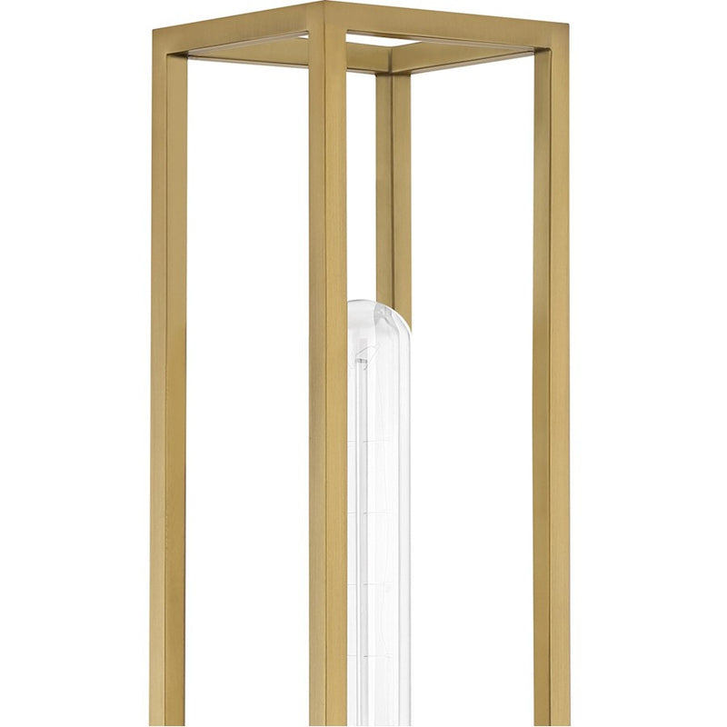 Quoizel Leighton 1 Light Wall Sconce, Weathered Brass